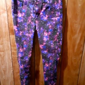 Black heart super skinny jeans